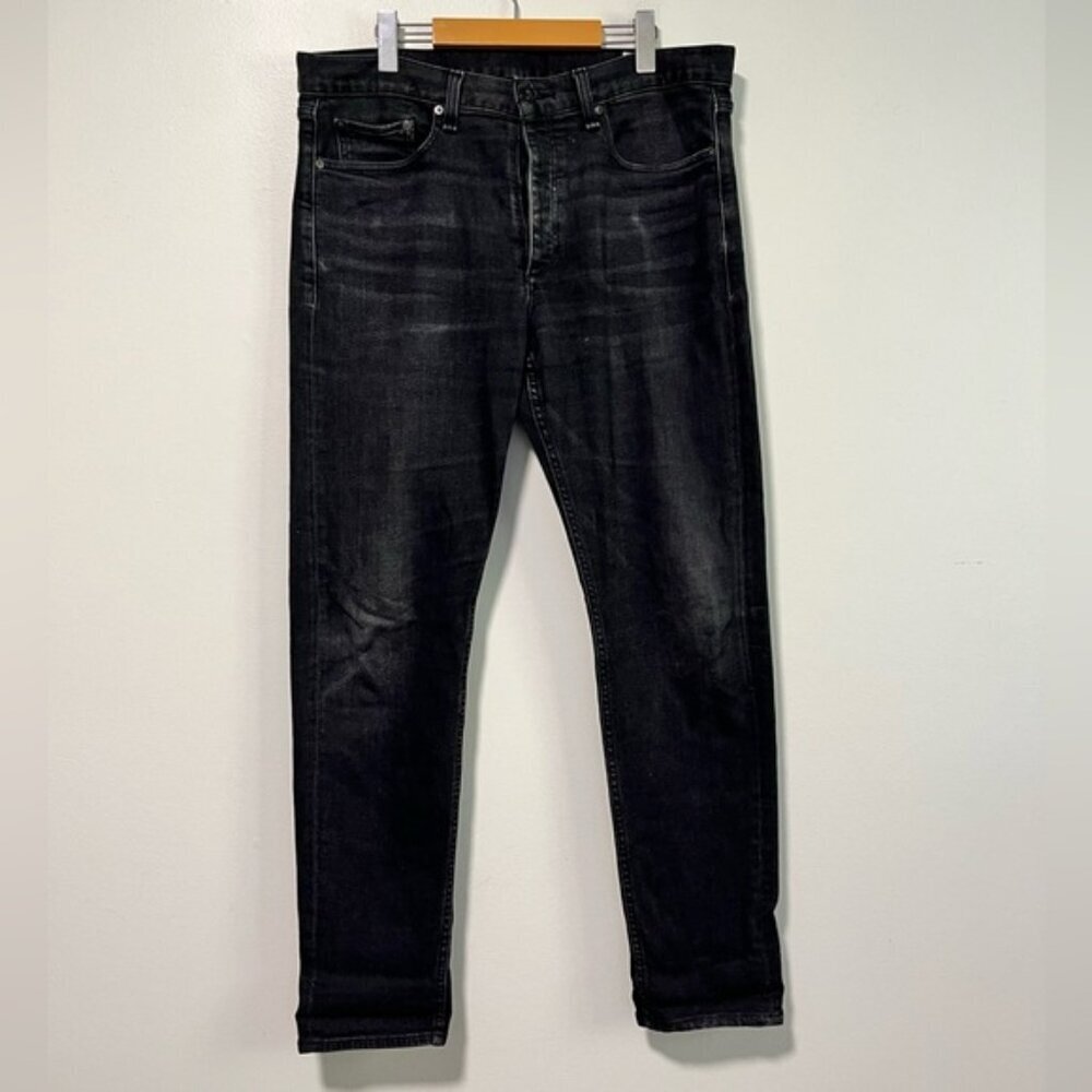 Rag & Bone Men’s Black Dustin Slim Fit Jeans Size 34W x 32L